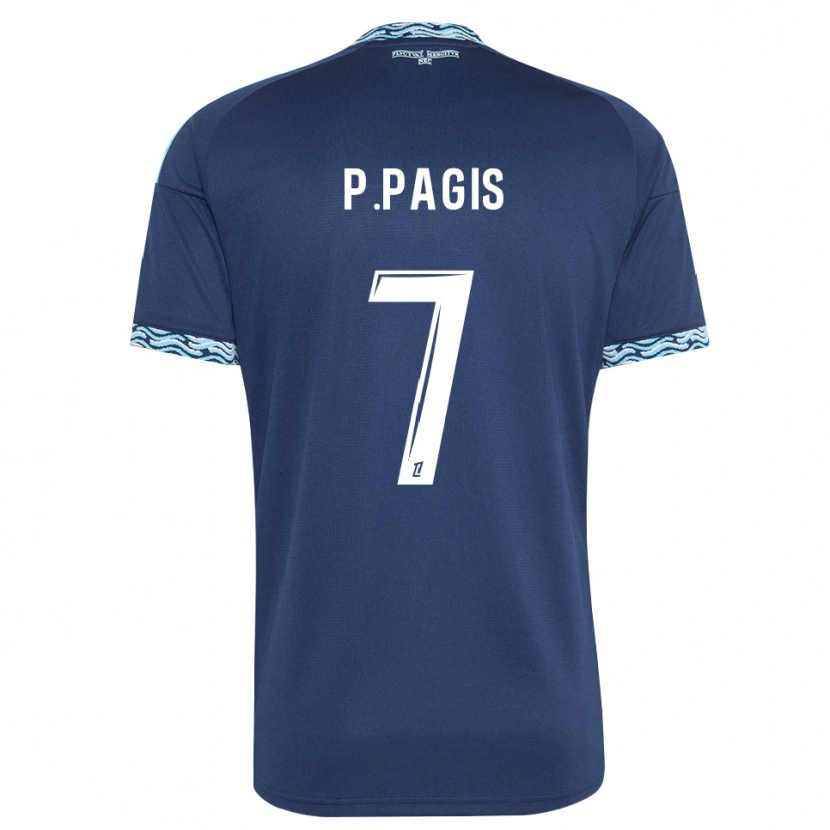 Danxen Dames Pablo Pagis #7 Staalblauw Wit Thuisshirt Thuistenue 2026/27 T-Shirt