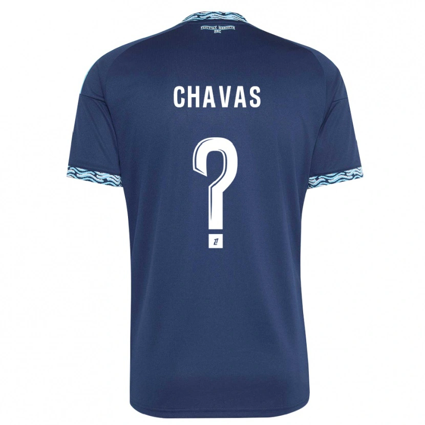 Danxen Dames Mylène Chavas #0 Staalblauw Wit Thuisshirt Thuistenue 2026/27 T-Shirt