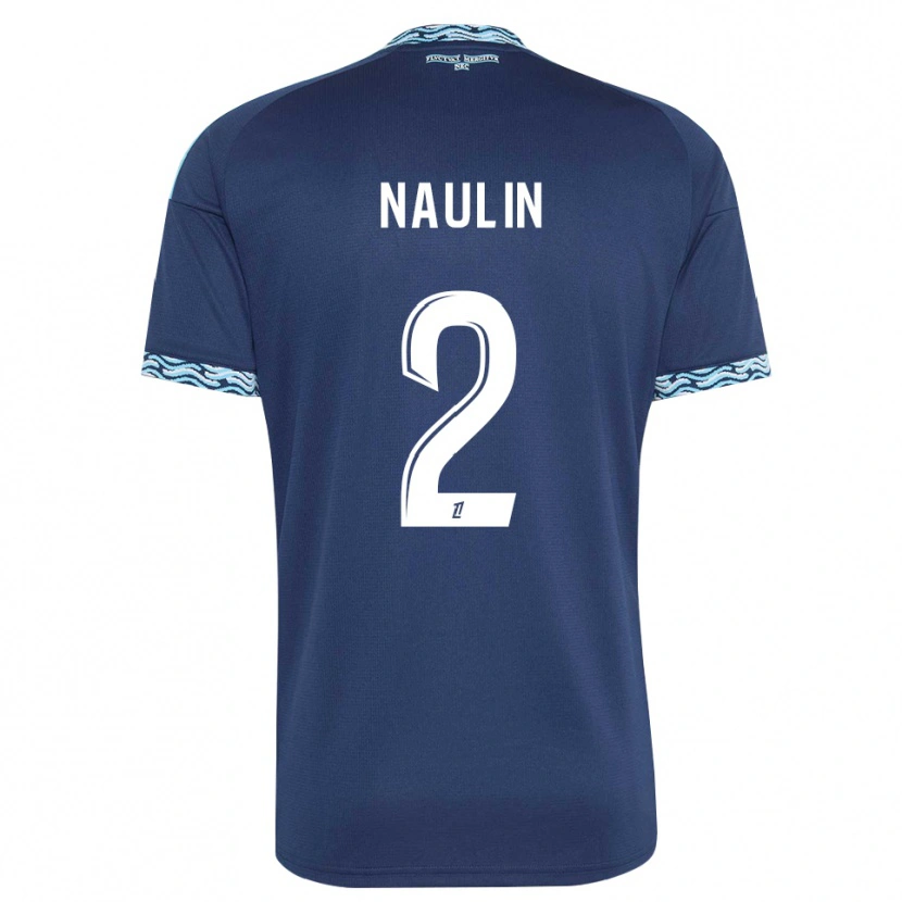Danxen Dames Ethan Naulin #2 Staalblauw Wit Thuisshirt Thuistenue 2026/27 T-Shirt
