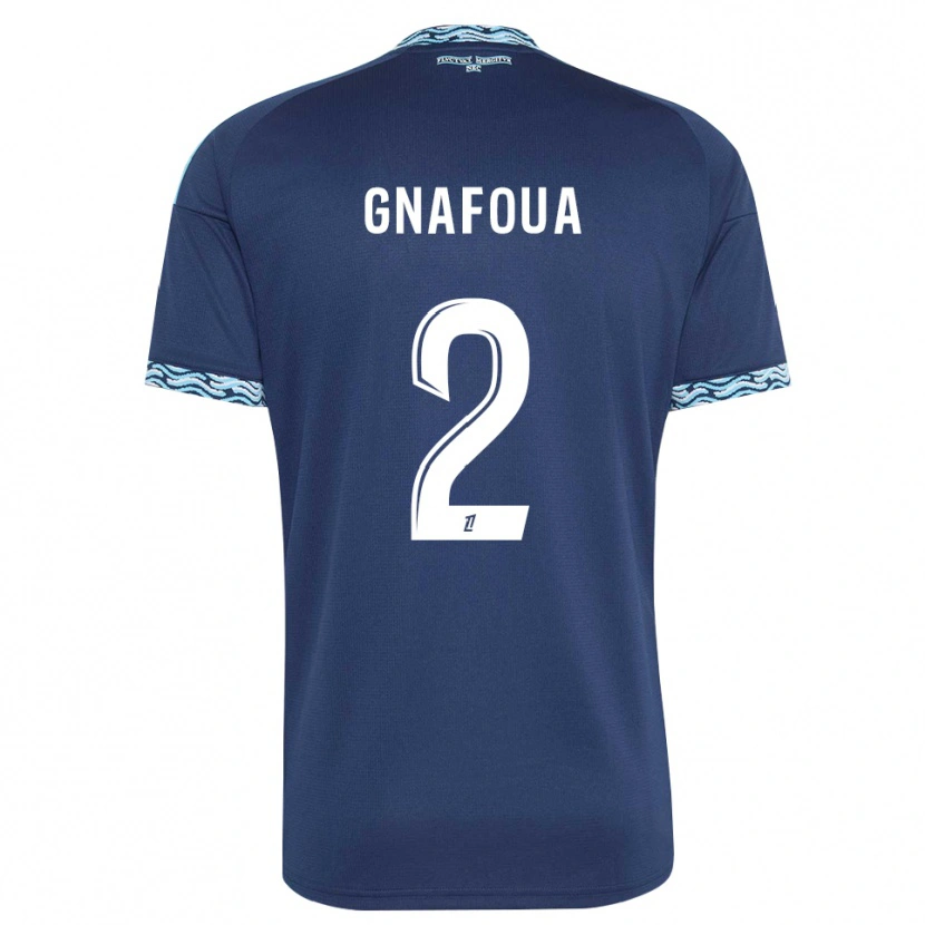 Danxen Dames Isaac Gnafoua #2 Staalblauw Wit Thuisshirt Thuistenue 2026/27 T-Shirt