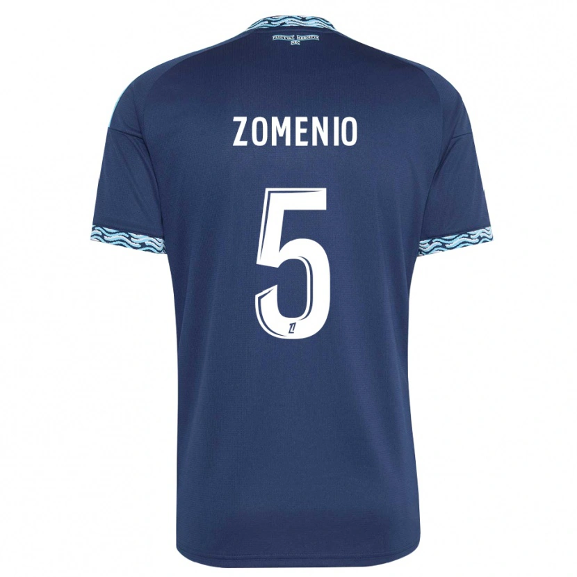 Danxen Dames Paco Zomenio #5 Staalblauw Wit Thuisshirt Thuistenue 2026/27 T-Shirt