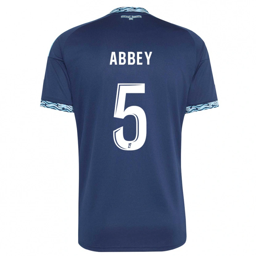 Danxen Dames Emmanuel Abbey #5 Staalblauw Wit Thuisshirt Thuistenue 2026/27 T-Shirt