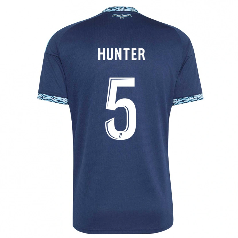 Danxen Dames Sarah Hunter #5 Staalblauw Wit Thuisshirt Thuistenue 2026/27 T-Shirt