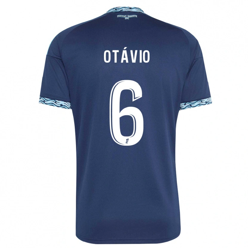 Danxen Dames Otávio Ataíde Da Silva #6 Staalblauw Wit Thuisshirt Thuistenue 2026/27 T-Shirt