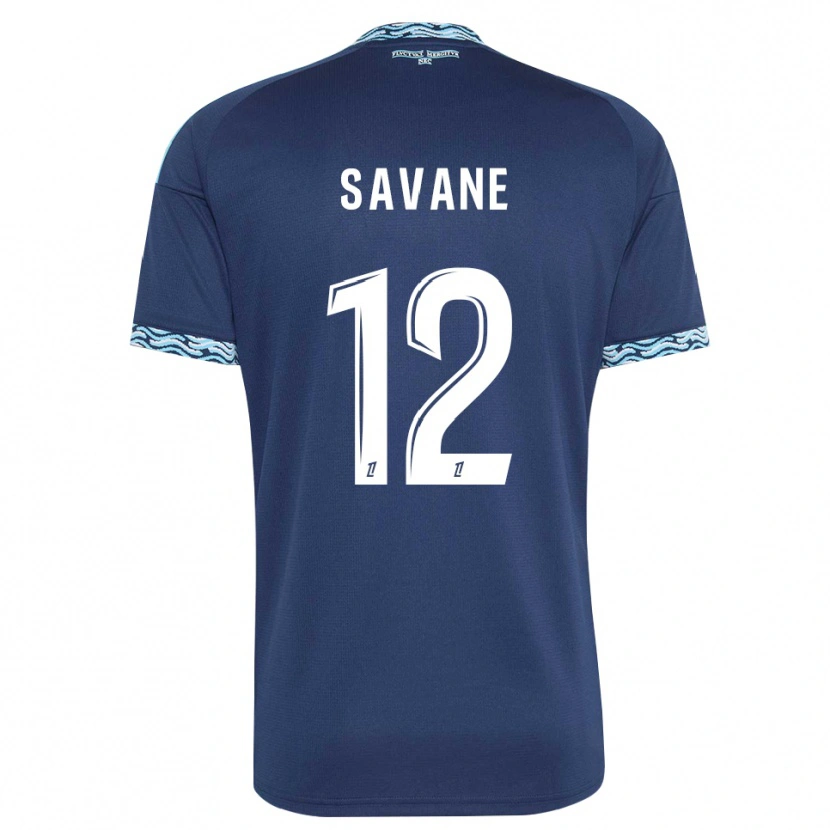 Danxen Dames Mohamed Savane #12 Staalblauw Wit Thuisshirt Thuistenue 2026/27 T-Shirt