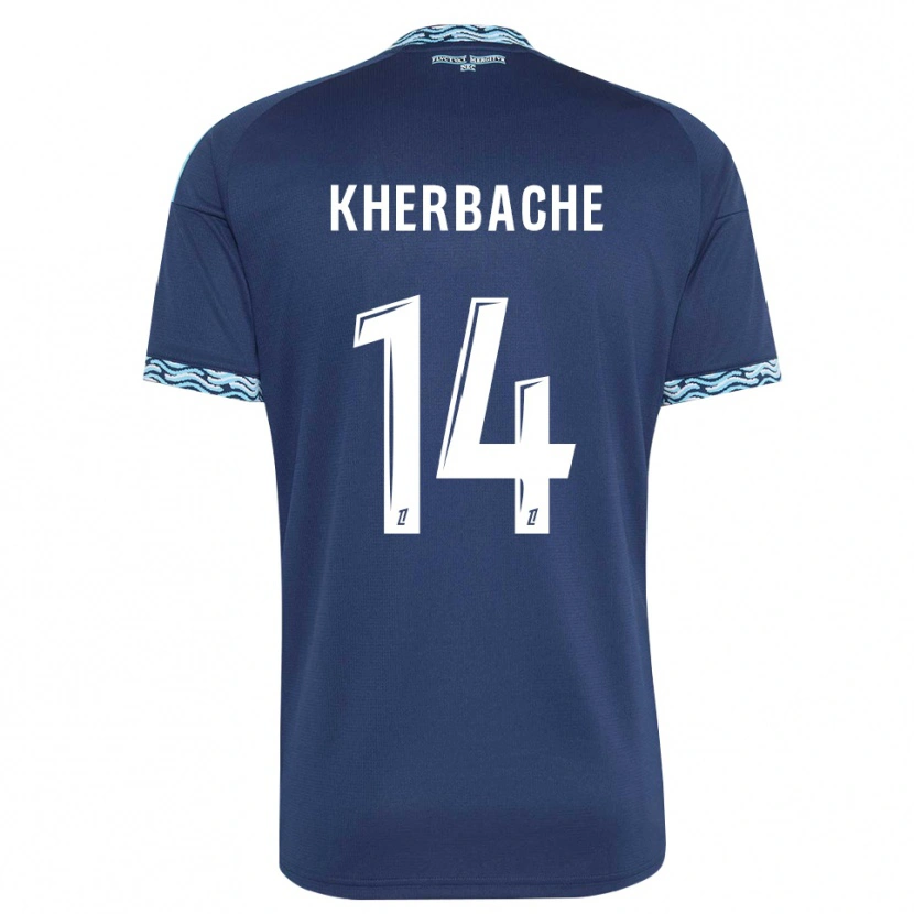 Danxen Dames Yoann Kherbache #14 Staalblauw Wit Thuisshirt Thuistenue 2026/27 T-Shirt
