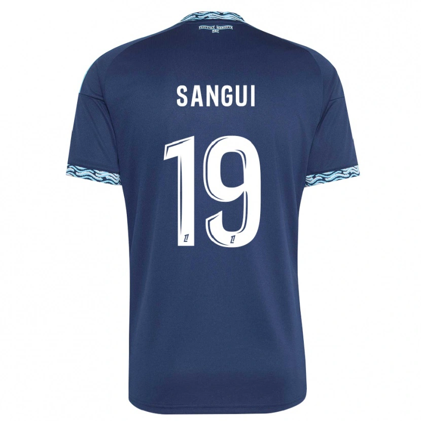 Danxen Dames Nhoa Sangui #19 Staalblauw Wit Thuisshirt Thuistenue 2026/27 T-Shirt