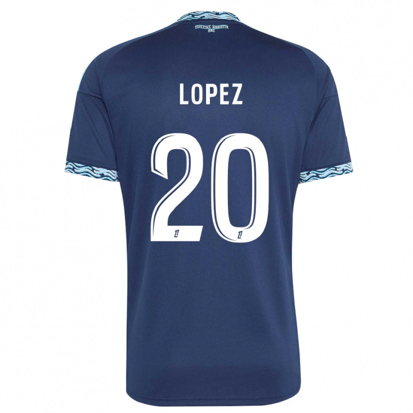 Danxen Dames Julien Lopez #20 Staalblauw Wit Thuisshirt Thuistenue 2026/27 T-Shirt