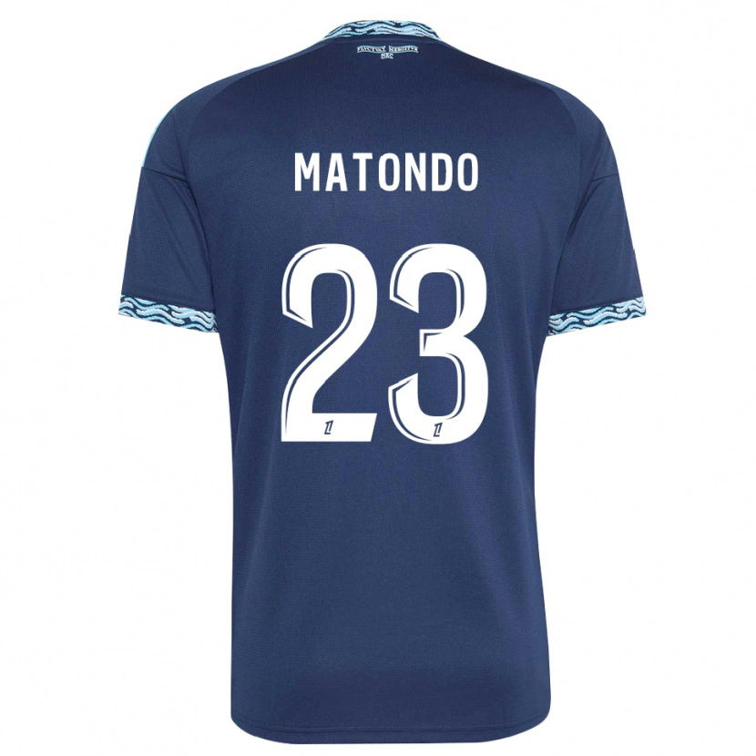 Danxen Dames Rudy Matondo #23 Staalblauw Wit Thuisshirt Thuistenue 2026/27 T-Shirt