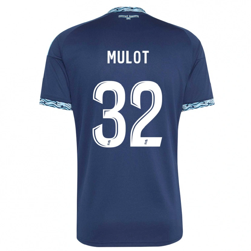 Danxen Dames Marie Mulot #32 Staalblauw Wit Thuisshirt Thuistenue 2026/27 T-Shirt