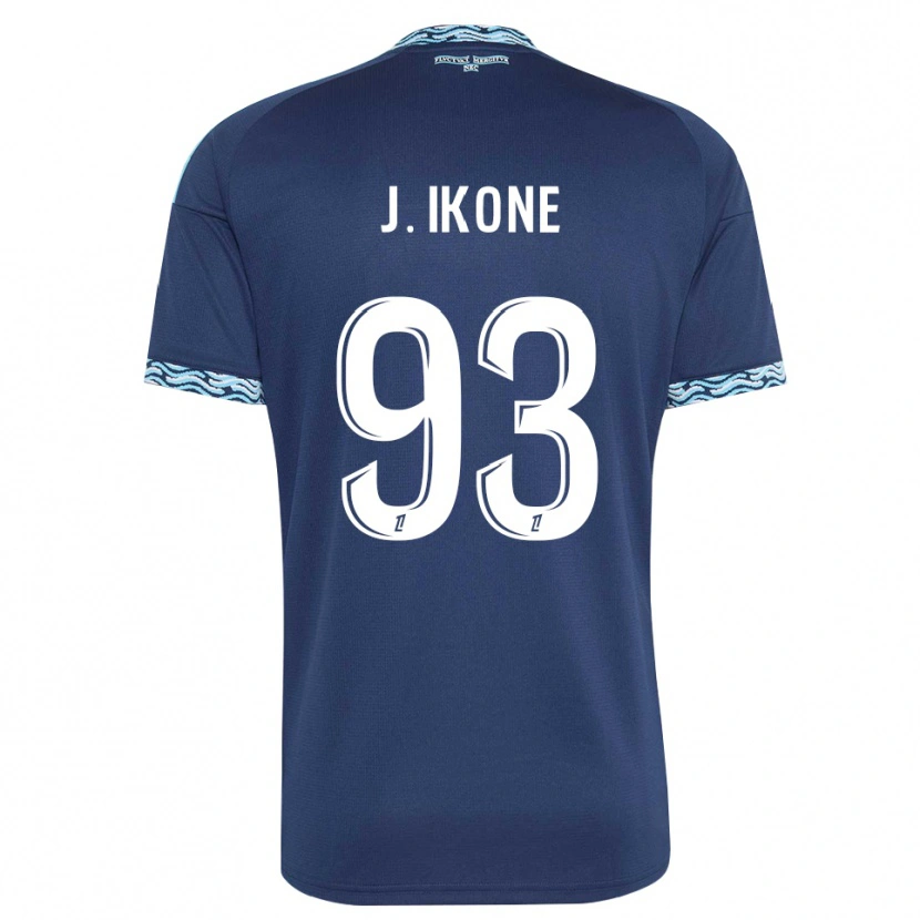Danxen Dames Jonathan Ikoné #93 Staalblauw Wit Thuisshirt Thuistenue 2026/27 T-Shirt