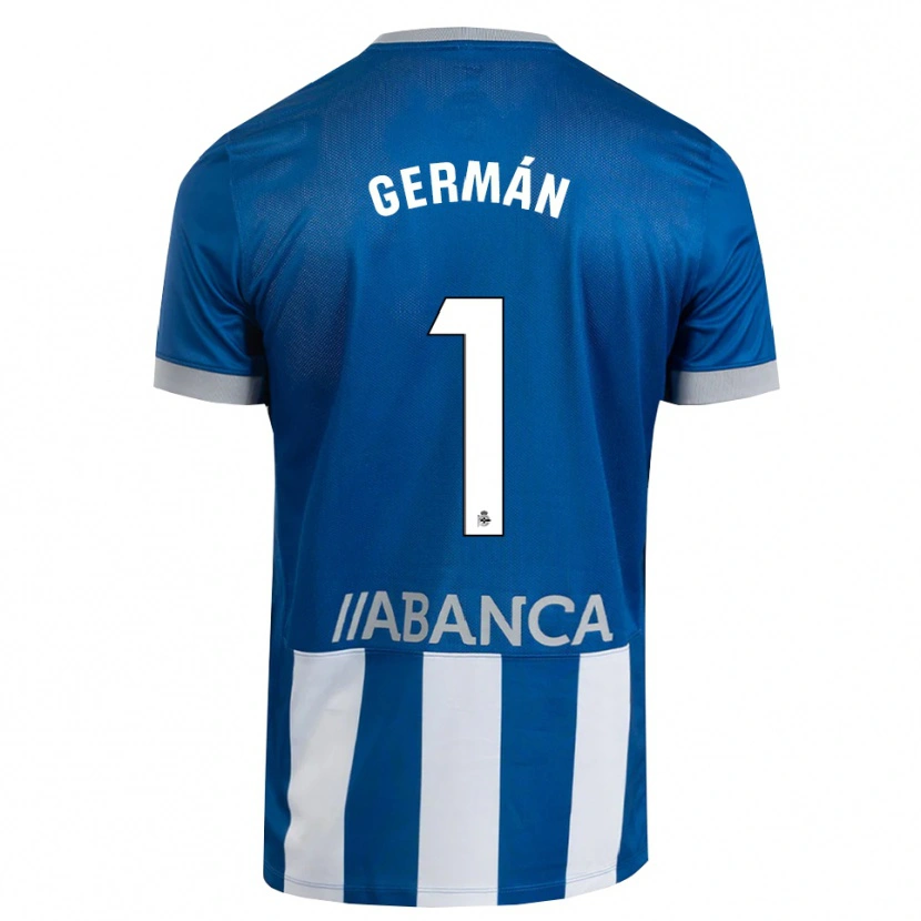 Danxen Dames Germán Parreño #1 Blauw Grijs Wit Thuisshirt Thuistenue 2026/27 T-Shirt