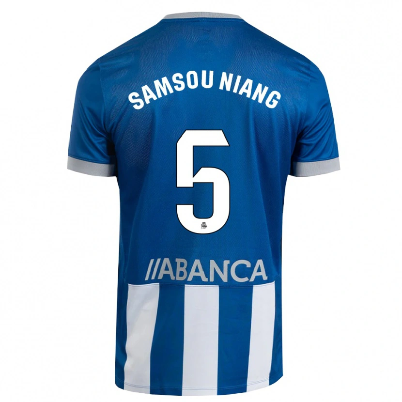 Danxen Dames Papa Samsou Niang #5 Blauw Grijs Wit Thuisshirt Thuistenue 2026/27 T-Shirt