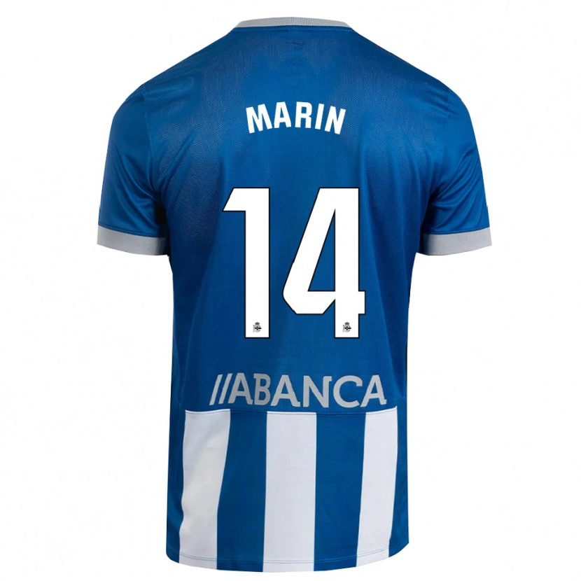 Danxen Dames Ainhoa Marín #14 Blauw Grijs Wit Thuisshirt Thuistenue 2026/27 T-Shirt