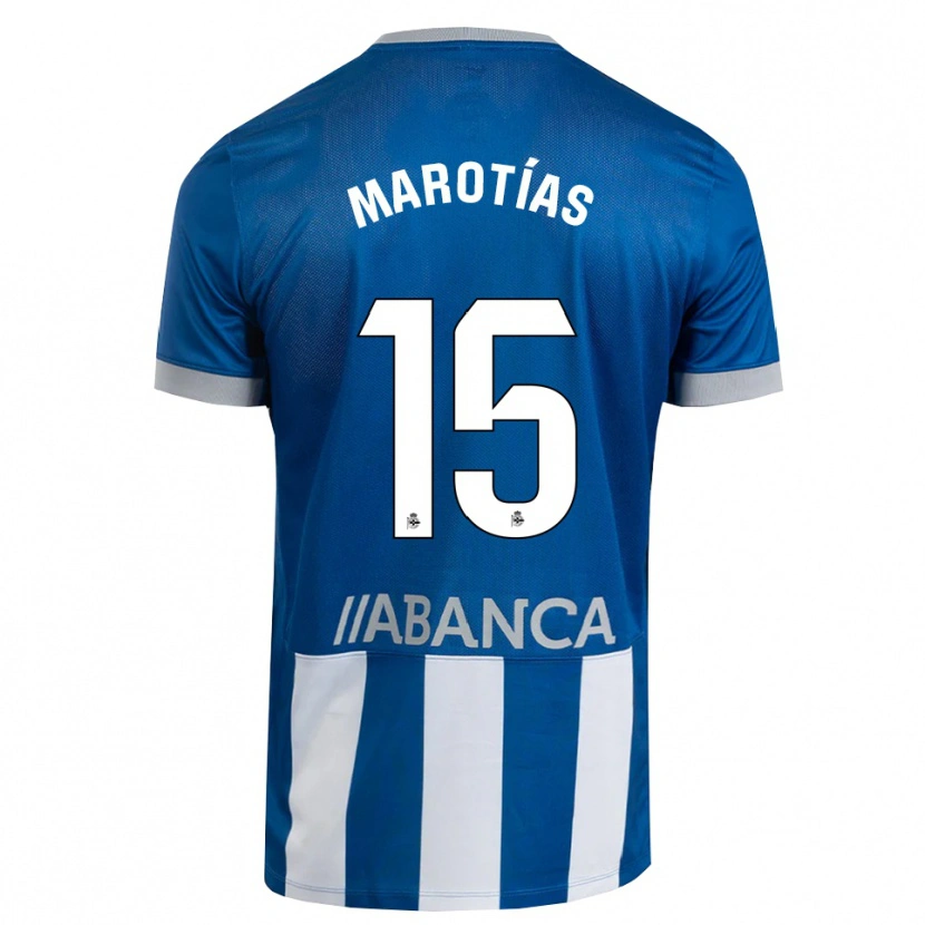 Danxen Dames Oscar Marotías #15 Blauw Grijs Wit Thuisshirt Thuistenue 2026/27 T-Shirt