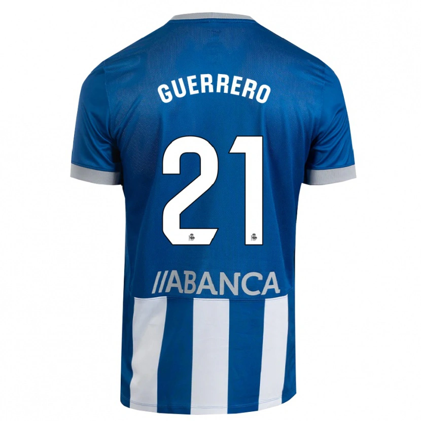 Danxen Dames Adrián Guerrero #21 Blauw Grijs Wit Thuisshirt Thuistenue 2026/27 T-Shirt