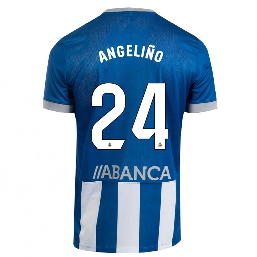 Danxen Dames Angeliño #24 Blauw Grijs Wit Thuisshirt Thuistenue 2026/27 T-Shirt