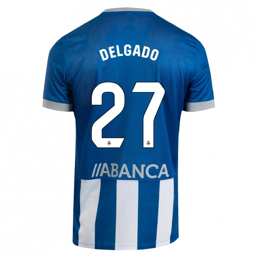 Danxen Dames Álex Delgado #27 Blauw Grijs Wit Thuisshirt Thuistenue 2026/27 T-Shirt