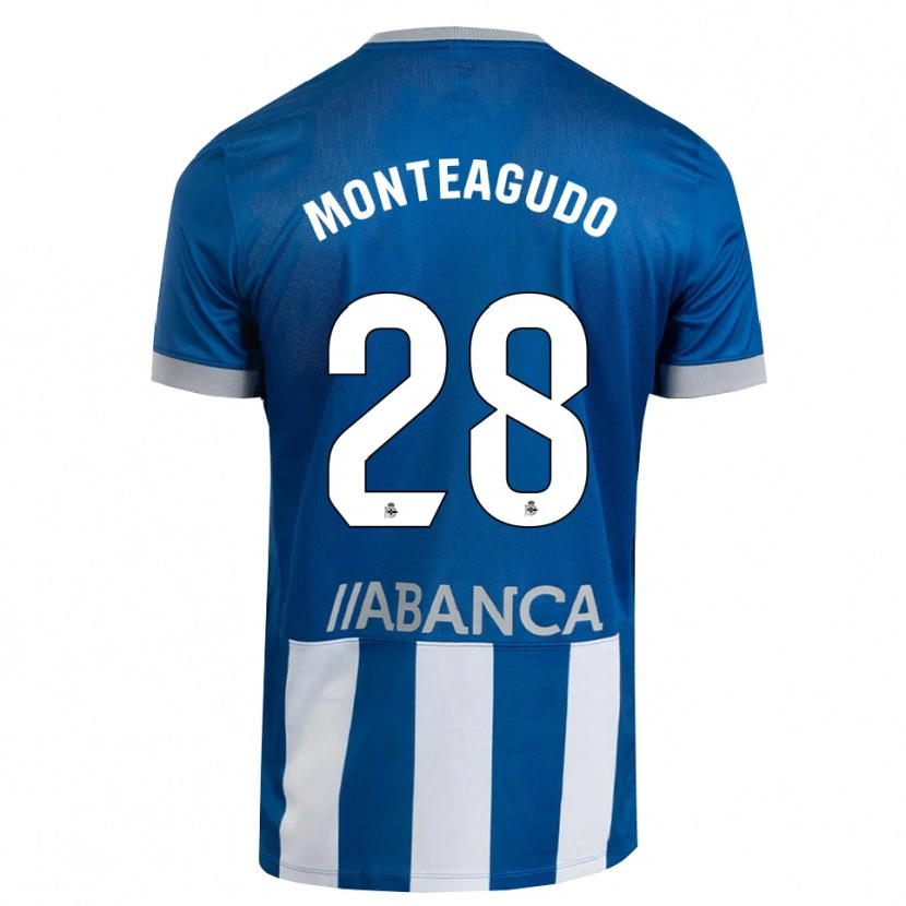 Danxen Dames Paula Monteagudo #28 Blauw Grijs Wit Thuisshirt Thuistenue 2026/27 T-Shirt