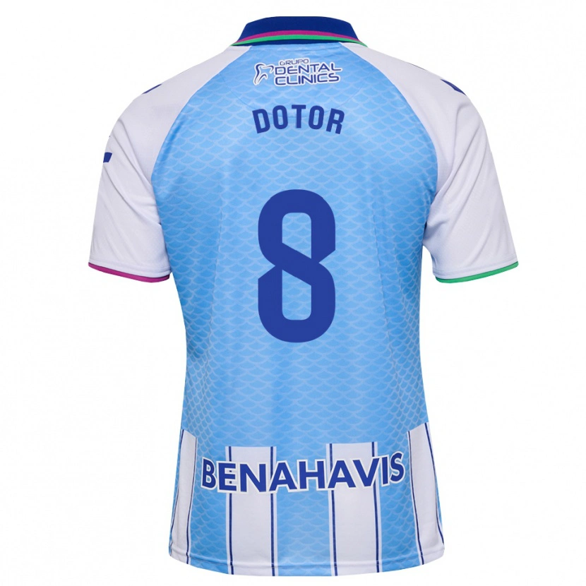 Danxen Dames Carlos Dotor #8 Diep Hemelsblauw Wit Thuisshirt Thuistenue 2026/27 T-Shirt