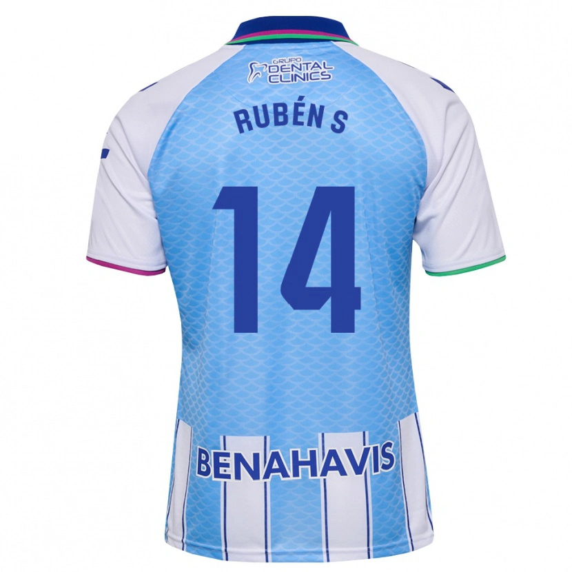 Danxen Dames Rubén Sánchez #14 Diep Hemelsblauw Wit Thuisshirt Thuistenue 2026/27 T-Shirt