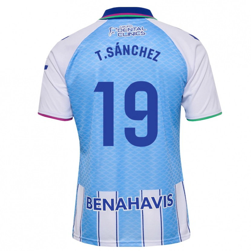 Danxen Dames Toni Sánchez #19 Diep Hemelsblauw Wit Thuisshirt Thuistenue 2026/27 T-Shirt