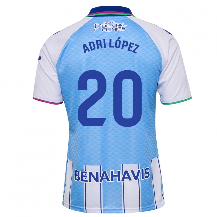 Danxen Dames Adri López #20 Diep Hemelsblauw Wit Thuisshirt Thuistenue 2026/27 T-Shirt
