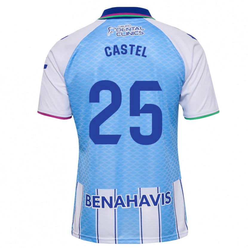 Danxen Dames Sergio Castel #25 Diep Hemelsblauw Wit Thuisshirt Thuistenue 2026/27 T-Shirt