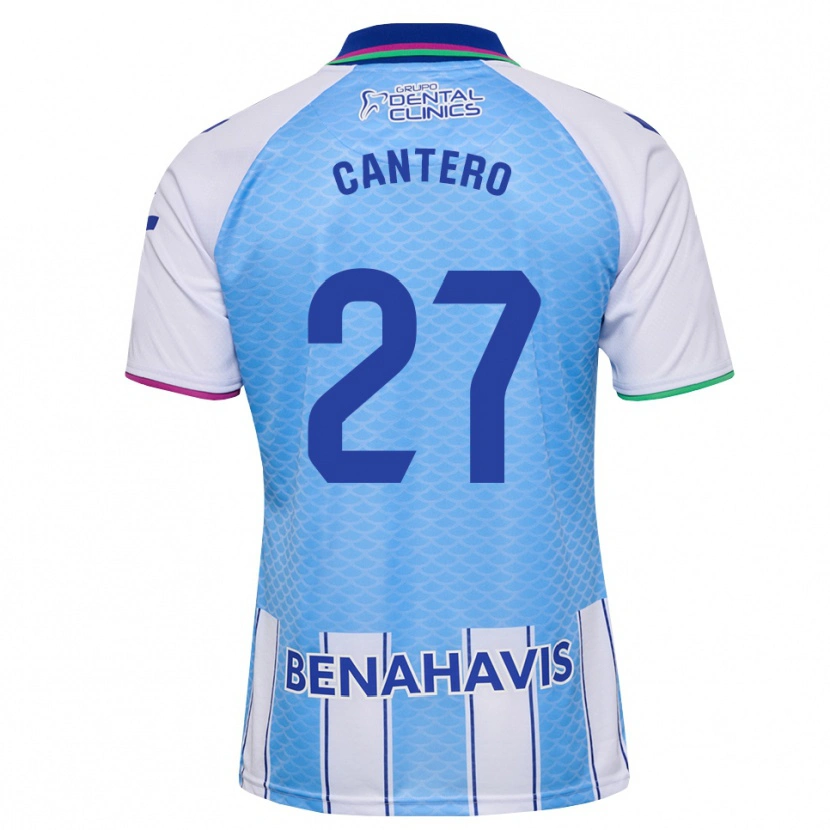 Danxen Dames Cris Cantero #27 Diep Hemelsblauw Wit Thuisshirt Thuistenue 2026/27 T-Shirt
