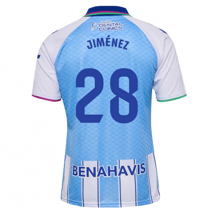 Danxen Dames Alberto Jiménez #28 Diep Hemelsblauw Wit Thuisshirt Thuistenue 2026/27 T-Shirt