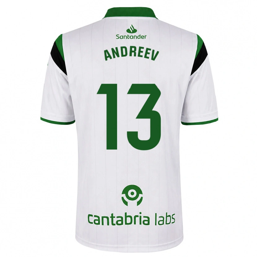 Danxen Dames Plamen Andreev #13 Wit Groen Zwart Thuisshirt Thuistenue 2026/27 T-Shirt