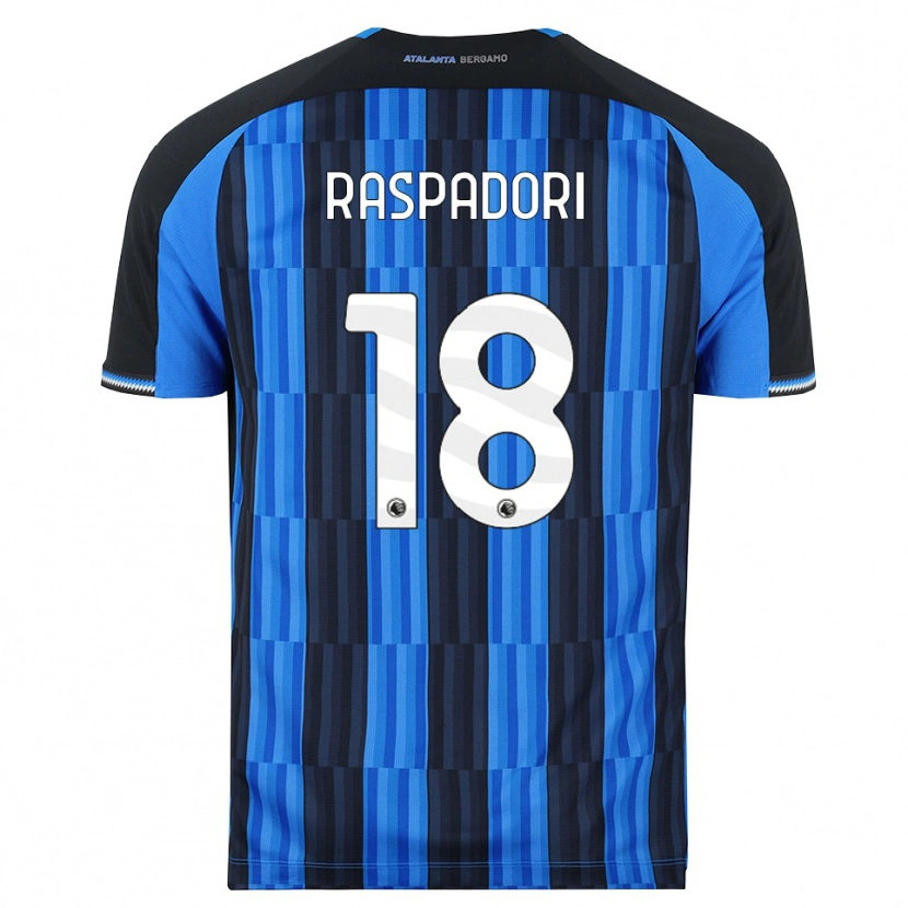 Danxen Dames Giacomo Raspadori #18 Blauw Zwart Rood Thuisshirt Thuistenue 2026/27 T-Shirt