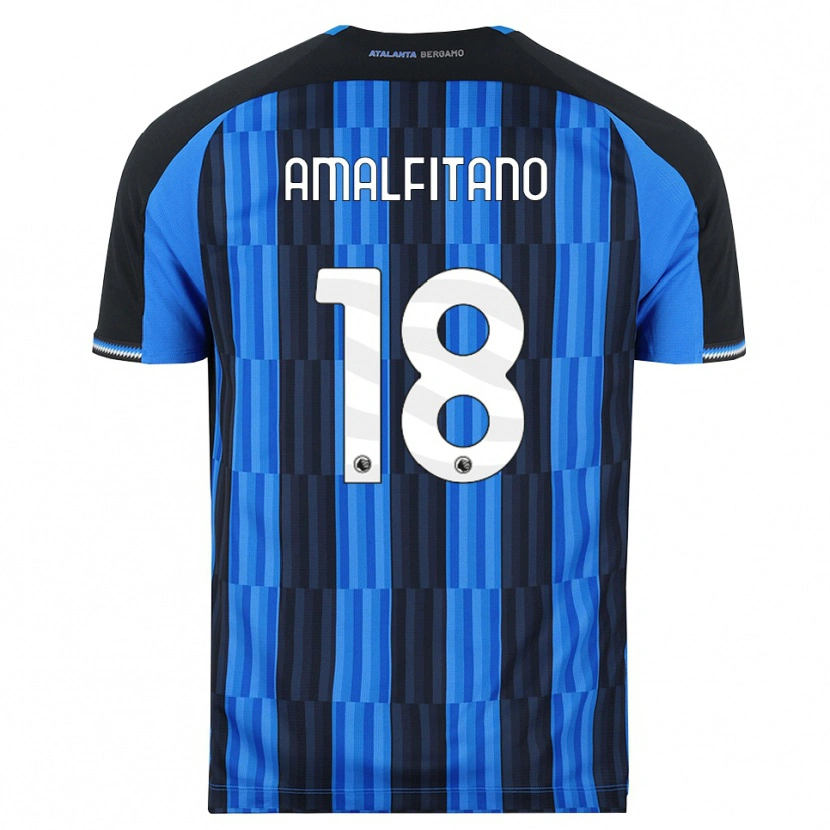 Danxen Dames Nicolò Amalfitano #18 Blauw Zwart Rood Thuisshirt Thuistenue 2026/27 T-Shirt