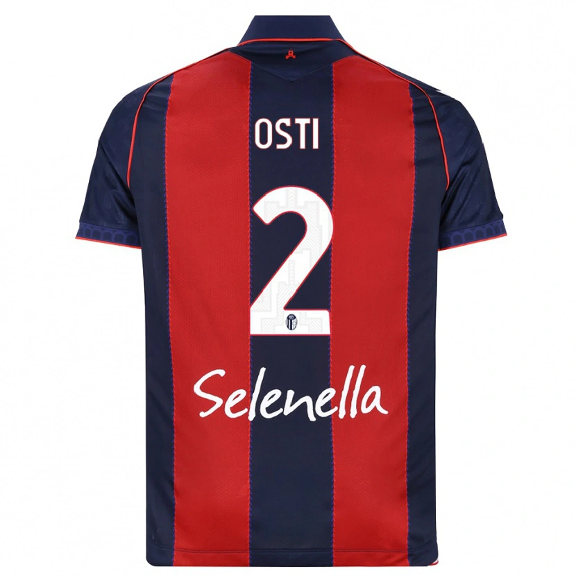 Danxen Dames Gabriele Osti #2 Koninklijk Blauw Rood Wit Thuisshirt Thuistenue 2026/27 T-Shirt