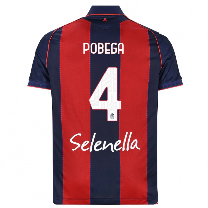 Danxen Dames Tommaso Pobega #4 Koninklijk Blauw Rood Wit Thuisshirt Thuistenue 2026/27 T-Shirt