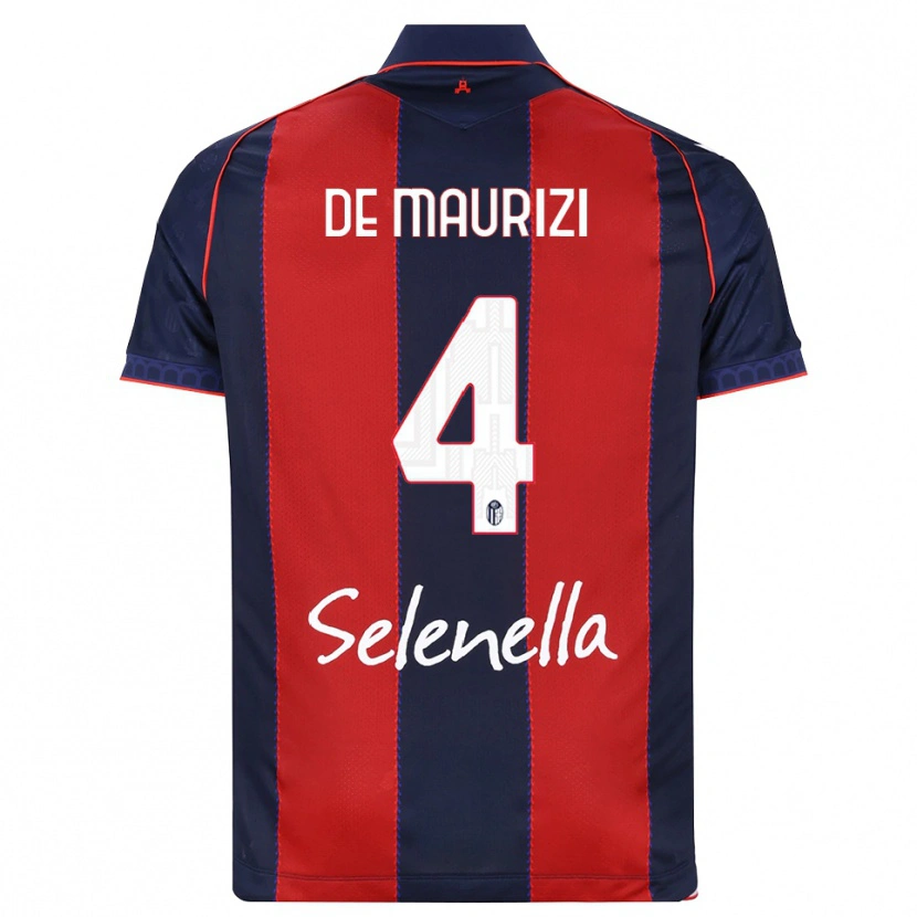 Danxen Dames Alessandro De Maurizi #4 Koninklijk Blauw Rood Wit Thuisshirt Thuistenue 2026/27 T-Shirt