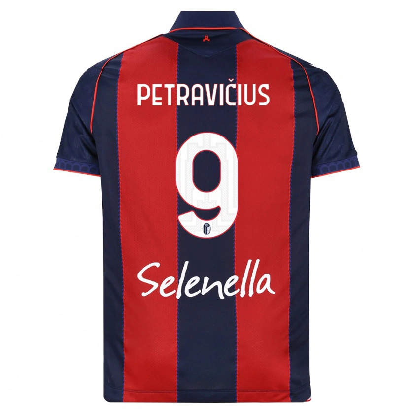 Danxen Dames Joris Petravičius #9 Koninklijk Blauw Rood Wit Thuisshirt Thuistenue 2026/27 T-Shirt