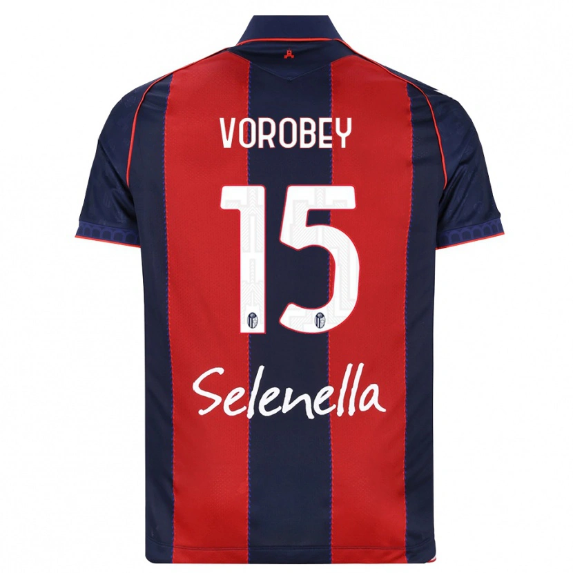 Danxen Dames Maksym Vorobey #15 Koninklijk Blauw Rood Wit Thuisshirt Thuistenue 2026/27 T-Shirt