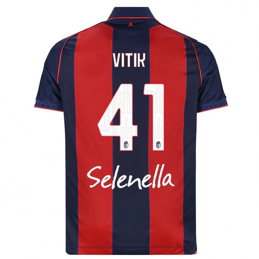 Danxen Dames Martin Vitík #41 Koninklijk Blauw Rood Wit Thuisshirt Thuistenue 2026/27 T-Shirt
