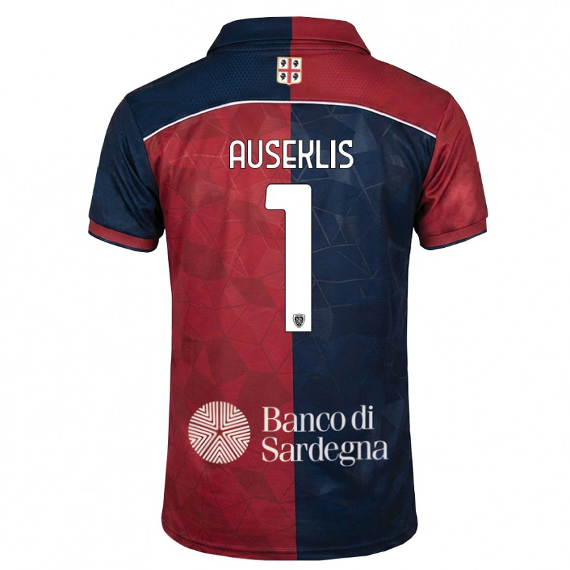 Danxen Dames Henrijs Auseklis #1 Bordeauxrood Koninklijk Blauw Thuisshirt Thuistenue 2026/27 T-Shirt