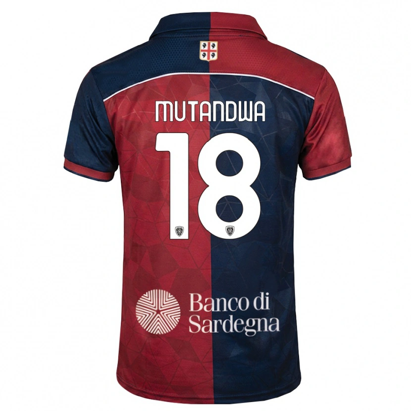 Danxen Dames Kingstone Mutandwa #18 Bordeauxrood Koninklijk Blauw Thuisshirt Thuistenue 2026/27 T-Shirt