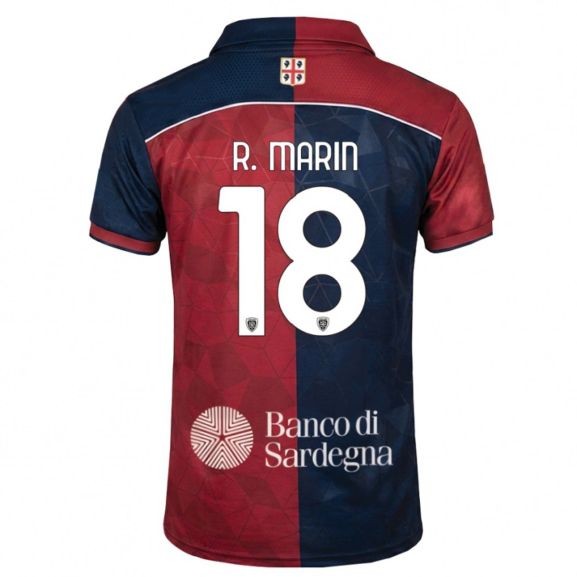Danxen Dames Răzvan Marin #18 Bordeauxrood Koninklijk Blauw Thuisshirt Thuistenue 2026/27 T-Shirt
