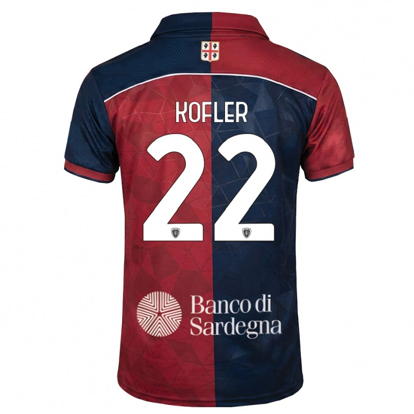 Danxen Dames Raphael Kofler #22 Bordeauxrood Koninklijk Blauw Thuisshirt Thuistenue 2026/27 T-Shirt
