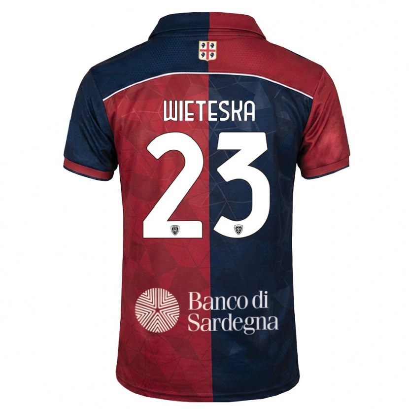 Danxen Dames Mateusz Wieteska #23 Bordeauxrood Koninklijk Blauw Thuisshirt Thuistenue 2026/27 T-Shirt