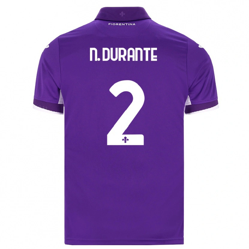 Danxen Dames Nicholas Durante #2 Paars Wit Roze Thuisshirt Thuistenue 2026/27 T-Shirt