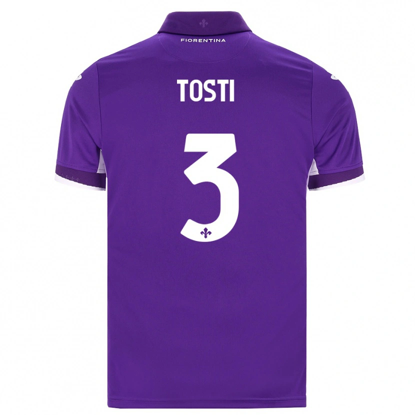 Danxen Dames Tommaso Tosti #3 Paars Wit Roze Thuisshirt Thuistenue 2026/27 T-Shirt