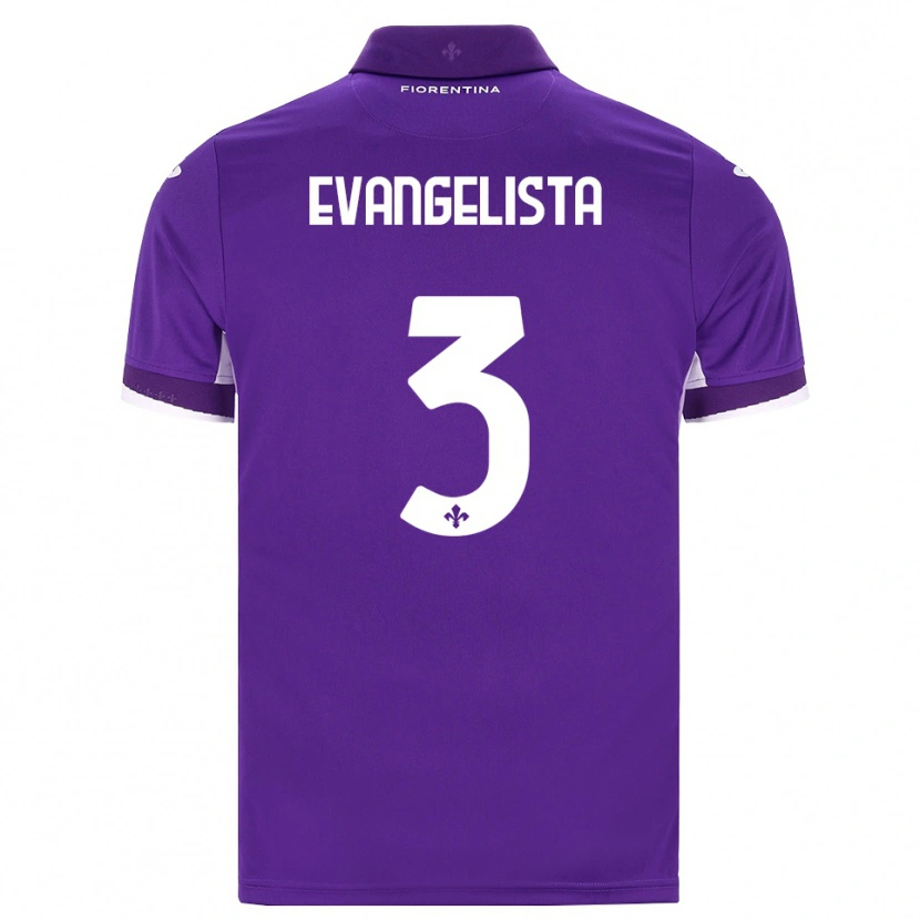 Danxen Dames Carlo Evangelista #3 Paars Wit Roze Thuisshirt Thuistenue 2026/27 T-Shirt
