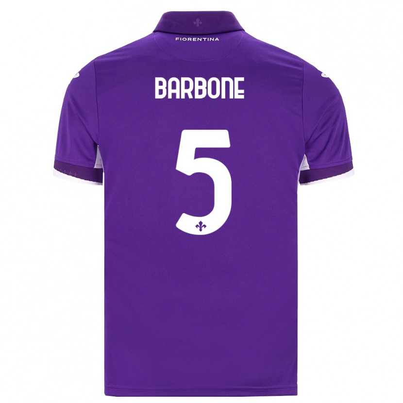 Danxen Dames Mattia Barbone #5 Paars Wit Roze Thuisshirt Thuistenue 2026/27 T-Shirt