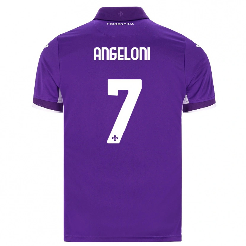 Danxen Dames Alberto Angeloni #7 Paars Wit Roze Thuisshirt Thuistenue 2026/27 T-Shirt