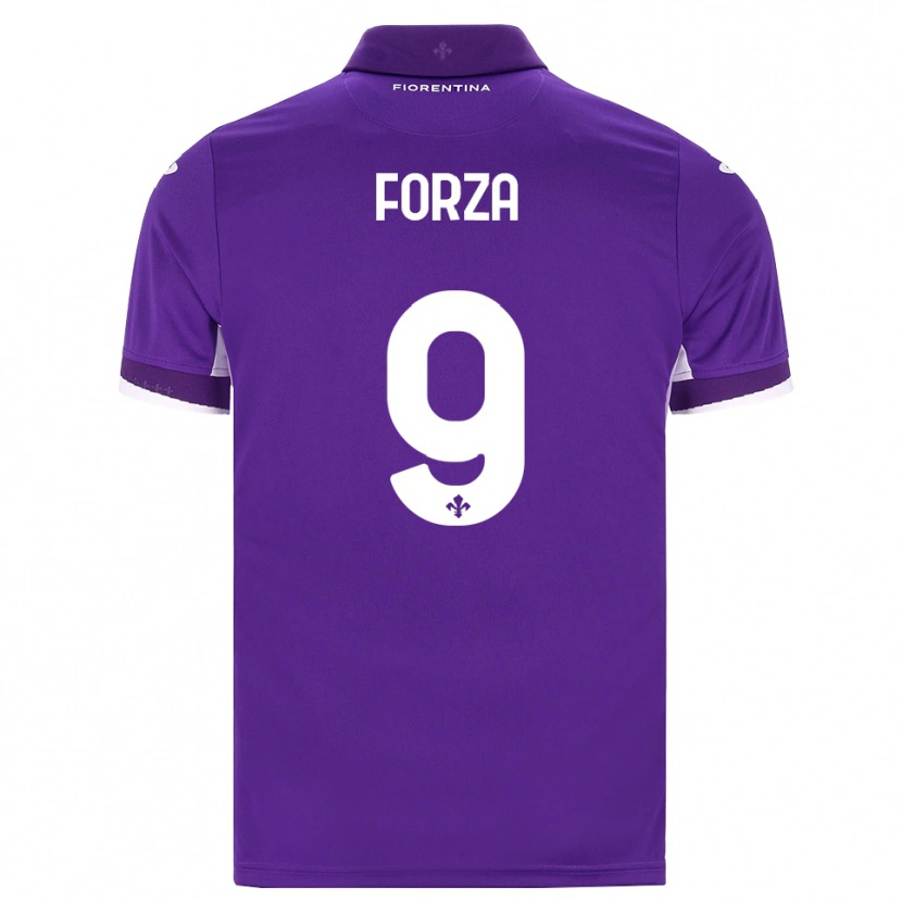 Danxen Dames Francesco Forza #9 Paars Wit Roze Thuisshirt Thuistenue 2026/27 T-Shirt